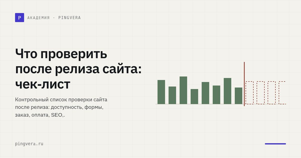 Что проверить после релиза сайта: контрольный список веб-студии