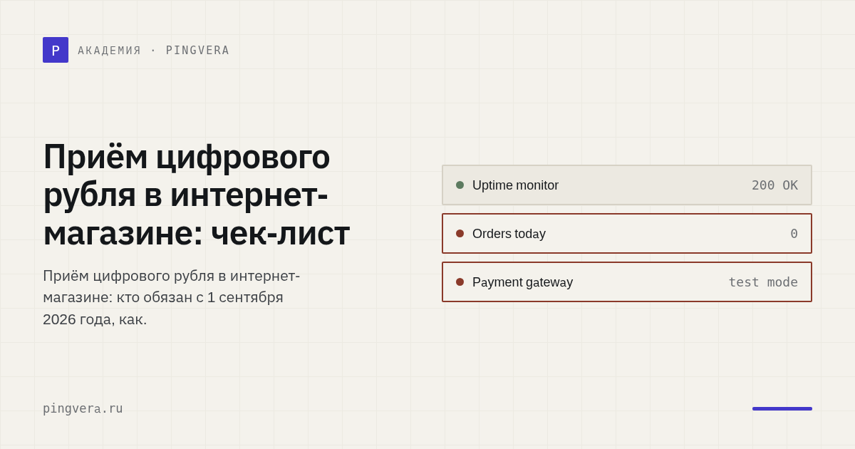 Приём цифрового рубля в интернет-магазине: кому обязательно и как подготовить сайт