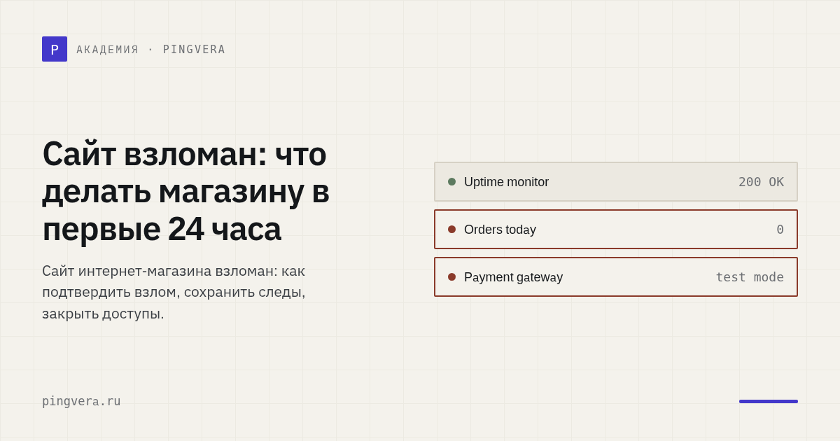 Сайт взломан: что делать владельцу интернет-магазина в первые 24 часа